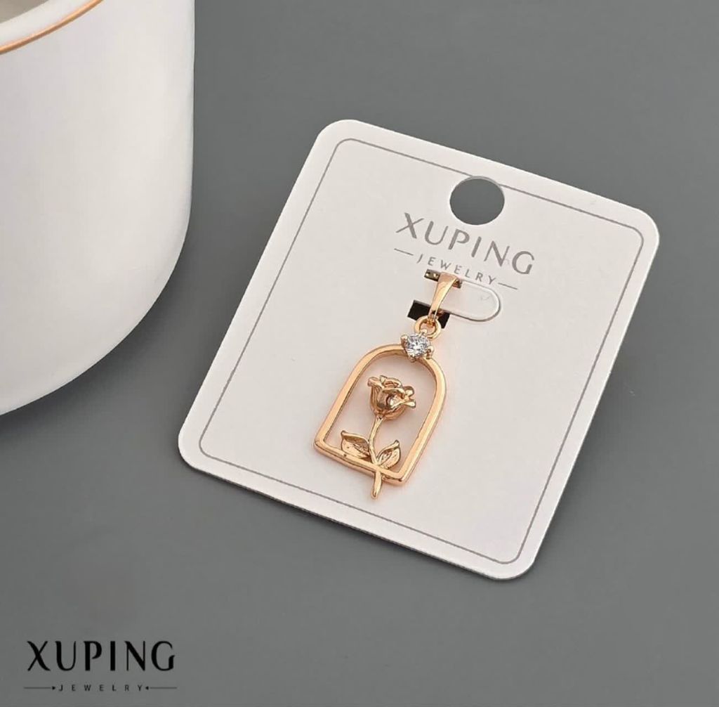 پلاک گل رز ژوپینگ بدون زنجیر کد 2365 - خرید آنلاین از گالری آداس